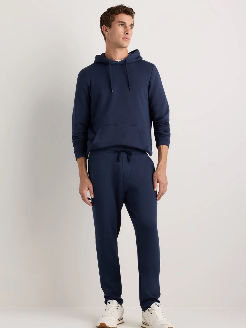 Quince Men's Navy Supersoft Fleece Jogger Sweatpants NWT
